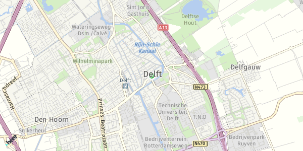 HERE Map of Delft, Netherlands