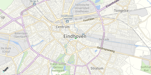 HERE Map of Eindhoven, Netherlands
