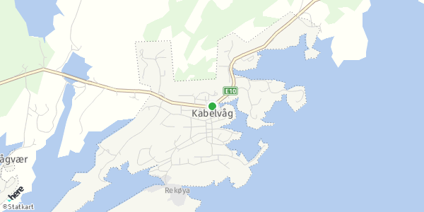 HERE Map of Kabelvåg, Norway