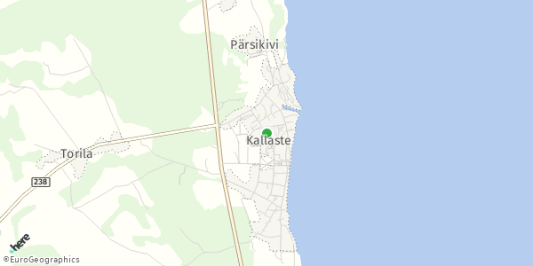 HERE Map of Kallaste, Estonia