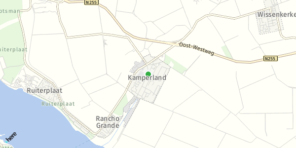 HERE Map of Kamperland, Netherlands