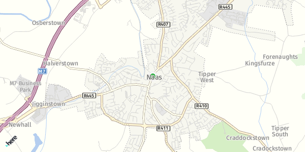 HERE Map of Naas, Ireland