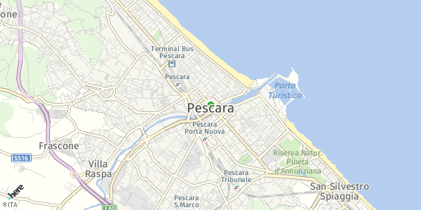 HERE Map of Pescara, Italia