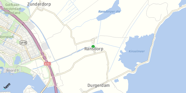 HERE Map of Ransdorp, Netherlands