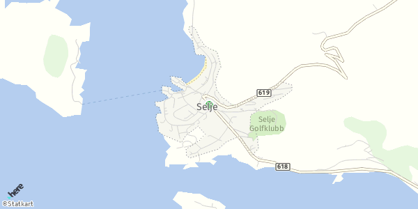 HERE Map of Selje, Norway