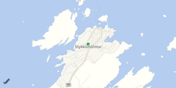 HERE Map of Stykkishólmur, Iceland