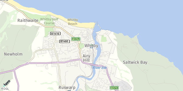 HERE Map of 
Whitby
, UK