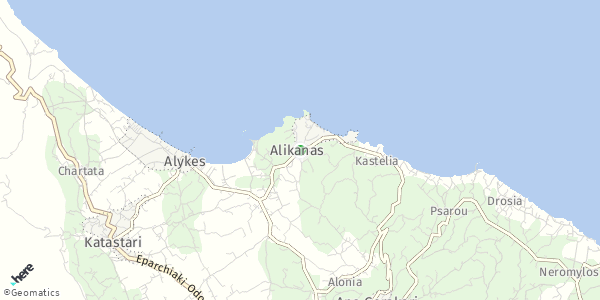 HERE Map of Αλυκανάς, Greece