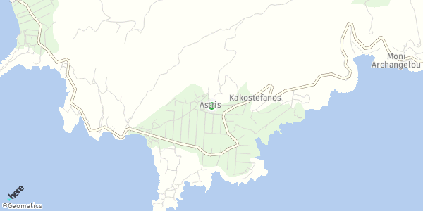 HERE Map of Αστρίς, Greece