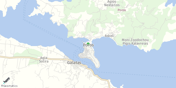 HERE Map of Πόρος, Greece